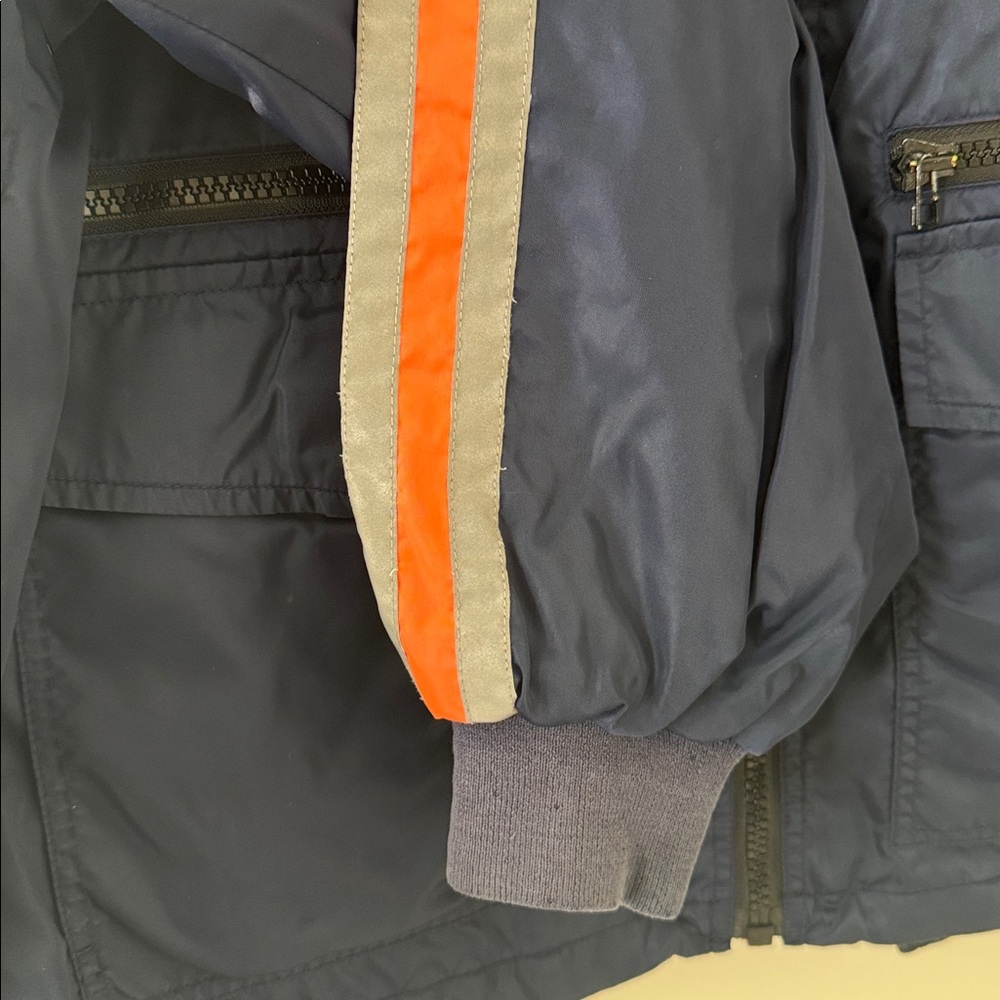 J. Crew Oarsman 90’s Rain Windbreaker Reflective Full Zip Jacket Size XL - Picture 4 of 11